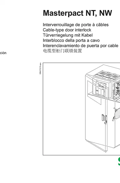 schneider施耐德Cable-type door interlock - Masterpact NT_NW-Chinese